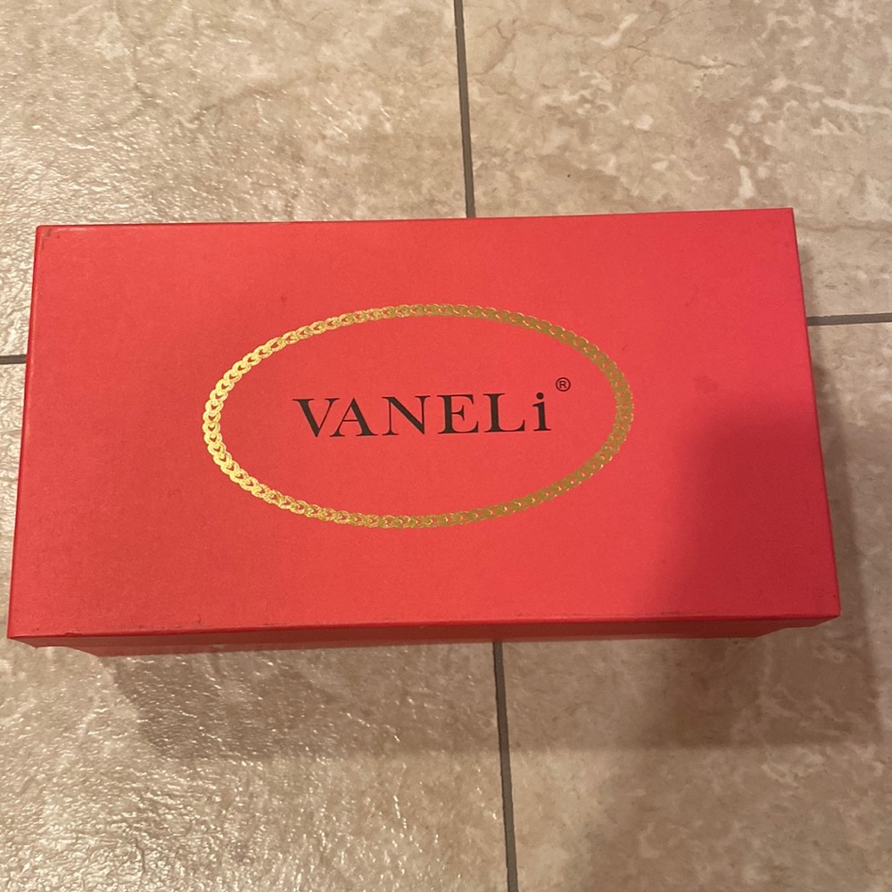 Vaneli Red And Brown Patterned Flats - image 2